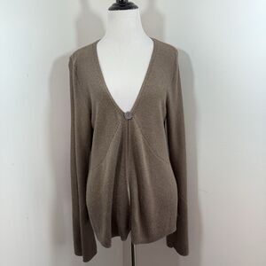 GHOST London Vintage Early 90s Silk Cashmere Cardigan Size M Trumpet Sleeve